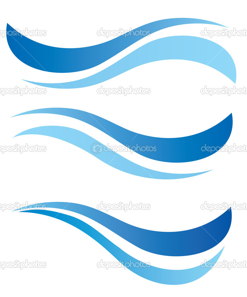 852x1024 Monster Waves Clipart Illustration