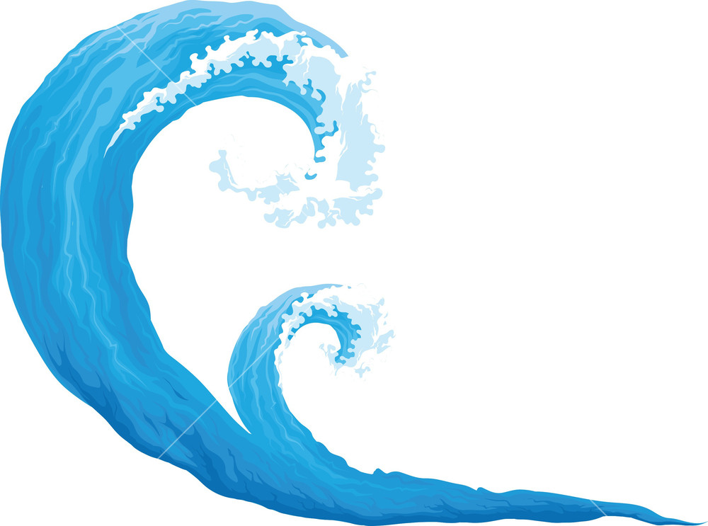 1000x743 Waves Vector Element Royalty Free Stock Image