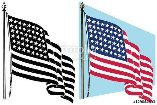 500x334 American Flag Waving In The Wind Stock Image And Royalty Free