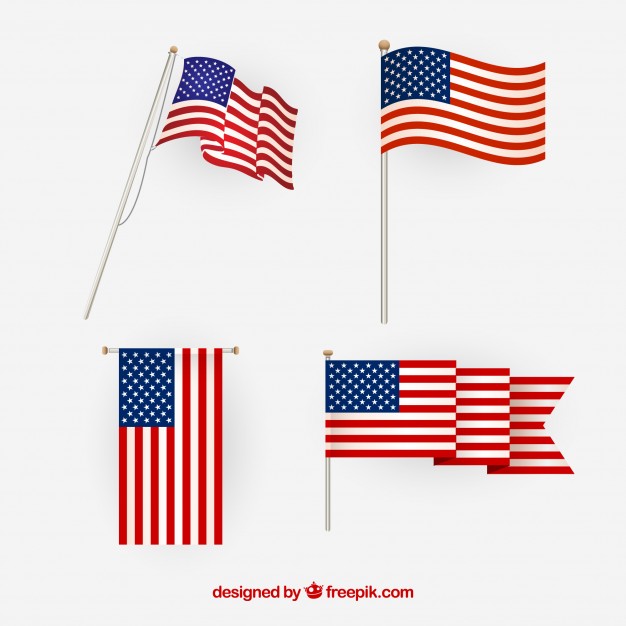 626x626 Drawn American Flag Flat 3243445