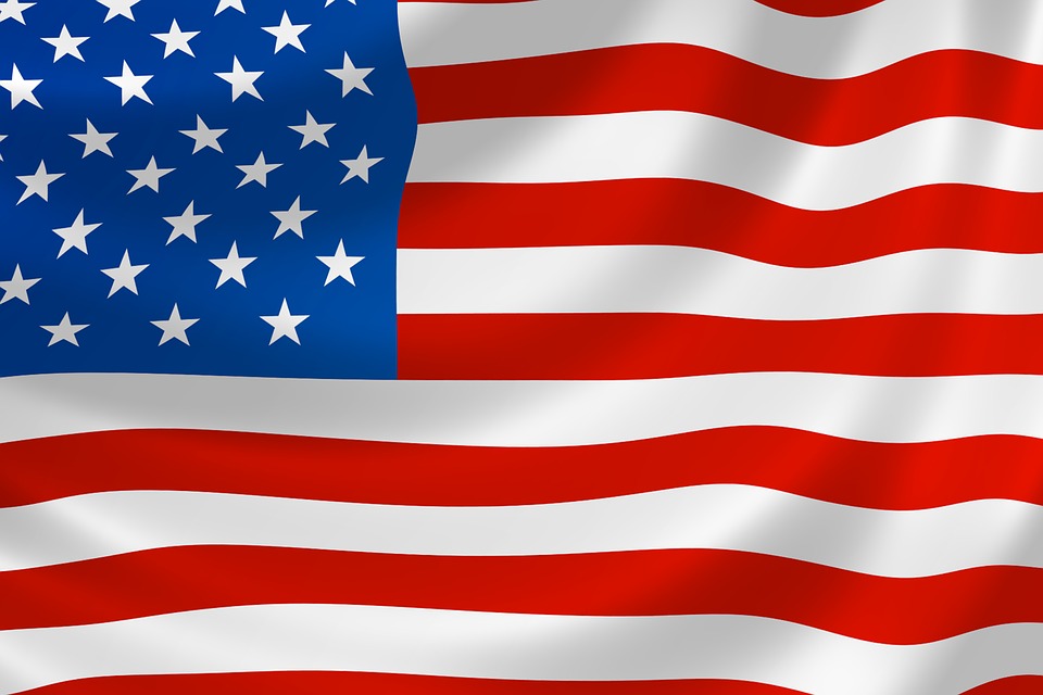 960x640 Waving American Flag Vector 4128620