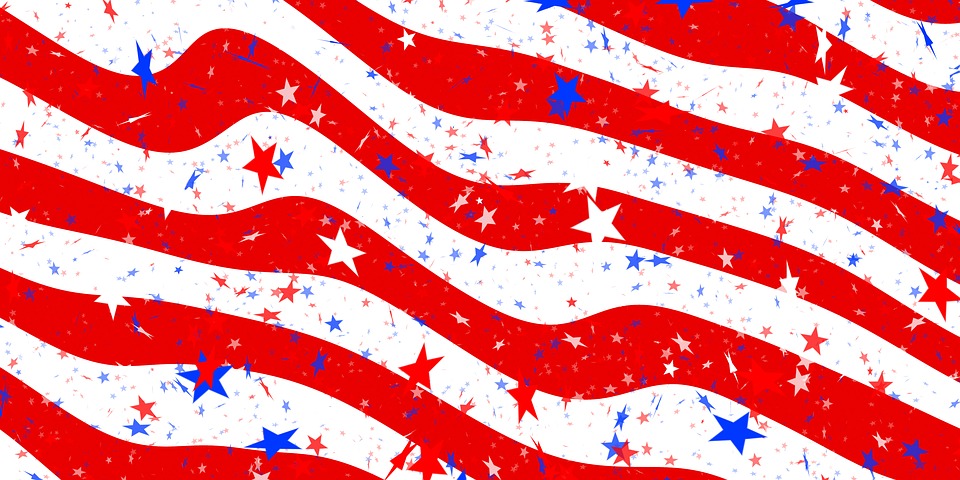 960x480 Waving American Flag Vector 4128636