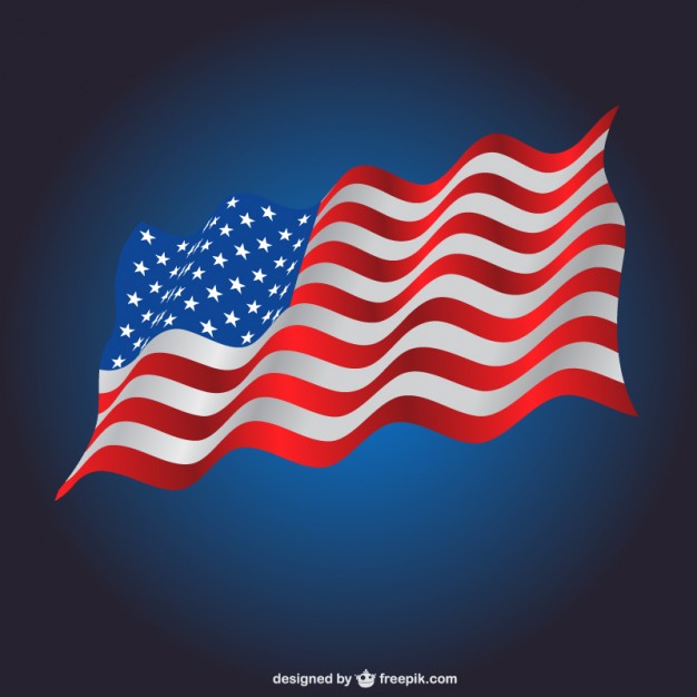 626x626 Waving Usa Flag Template Vector Free Download