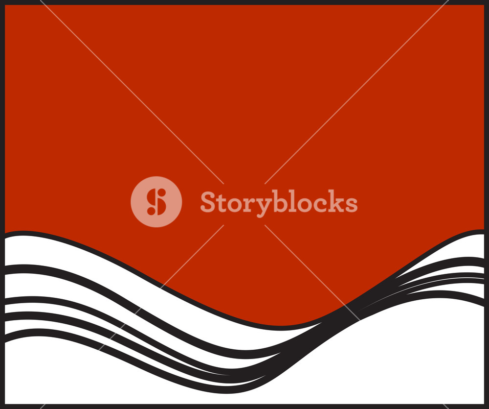 1000x835 Retro Wavy Vector Banner Royalty Free Stock Image