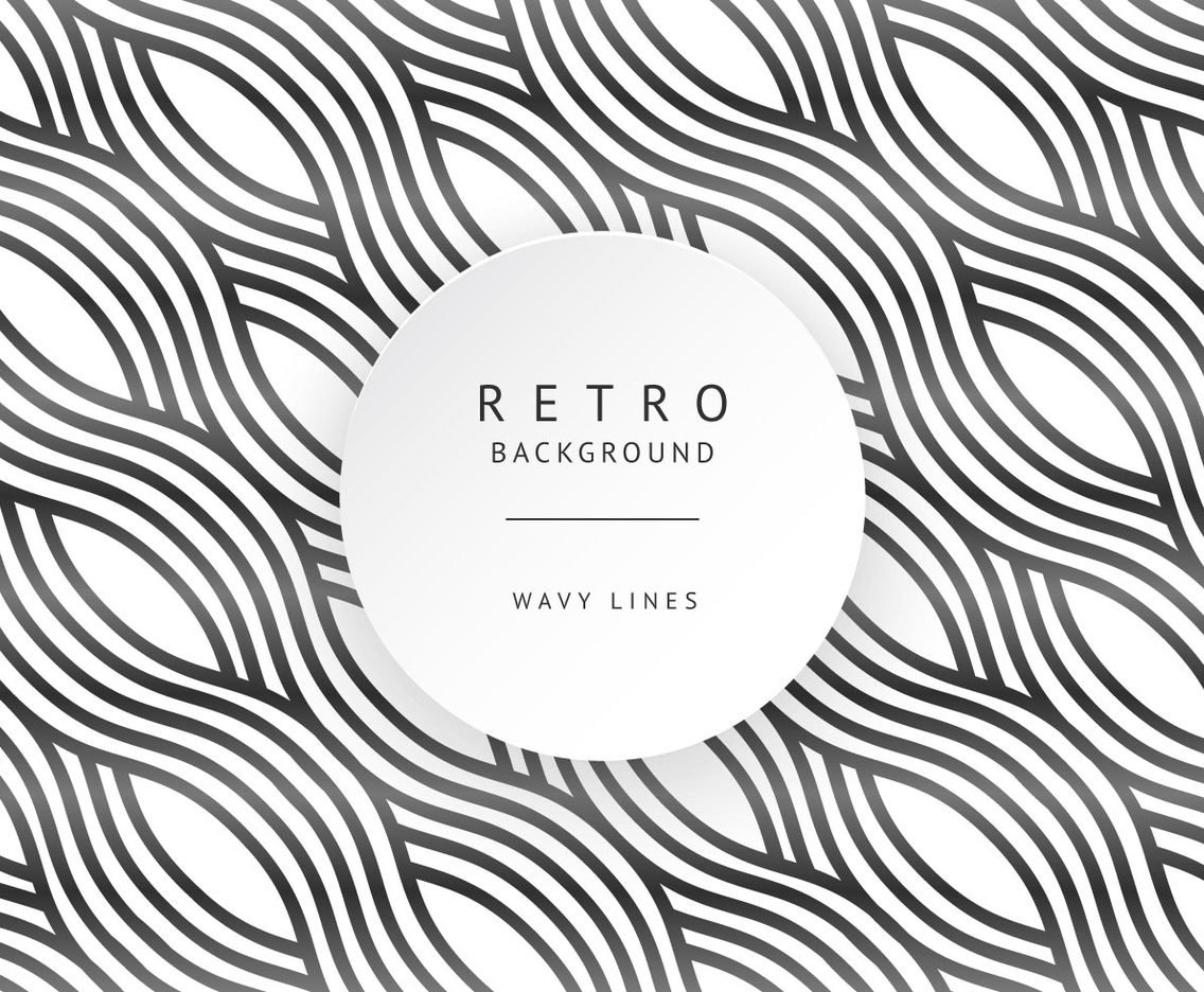 1136x936 Retro Wavy Lines Vector Art Amp Graphics