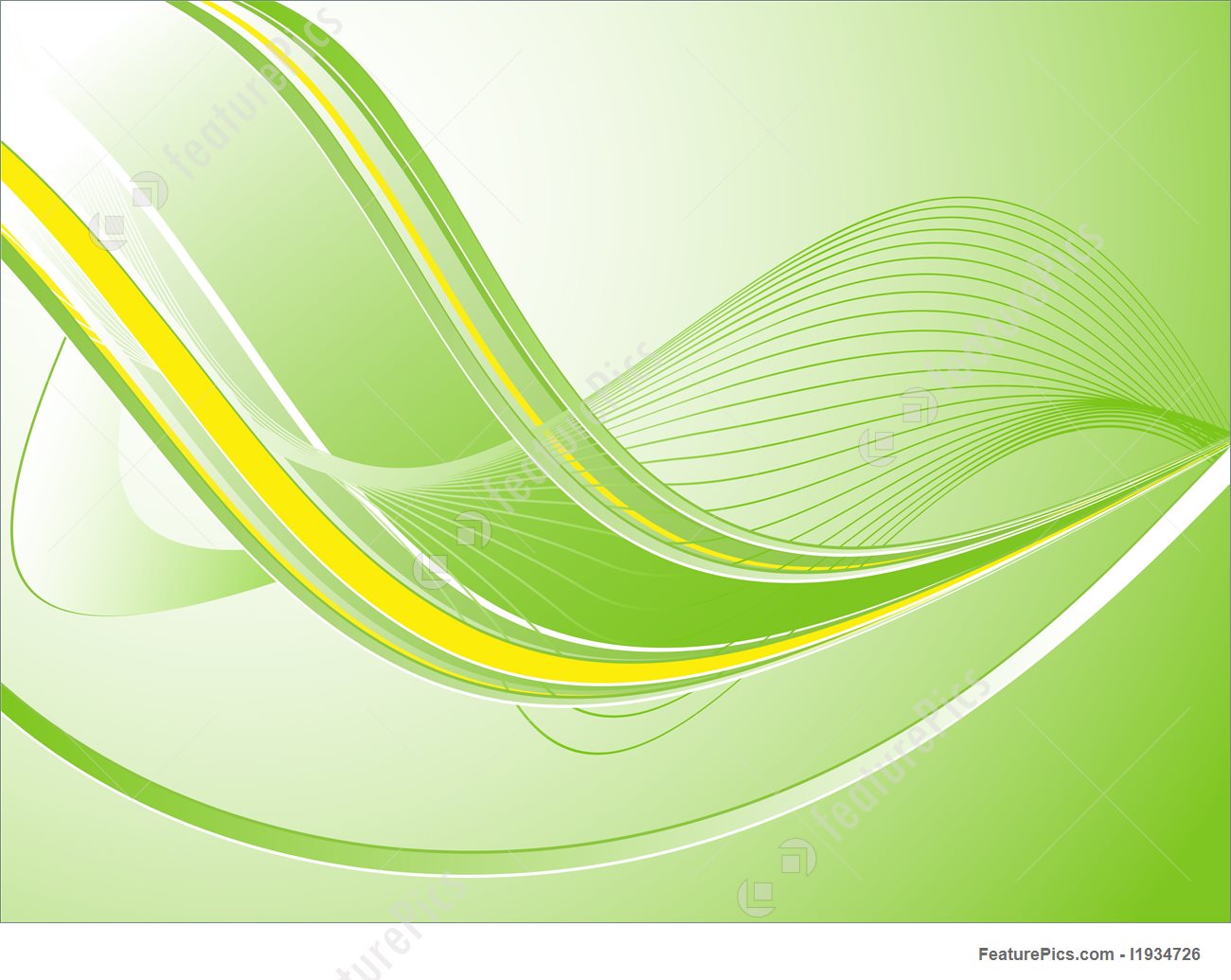 1300x1035 Green Abstract Wavy Vector
