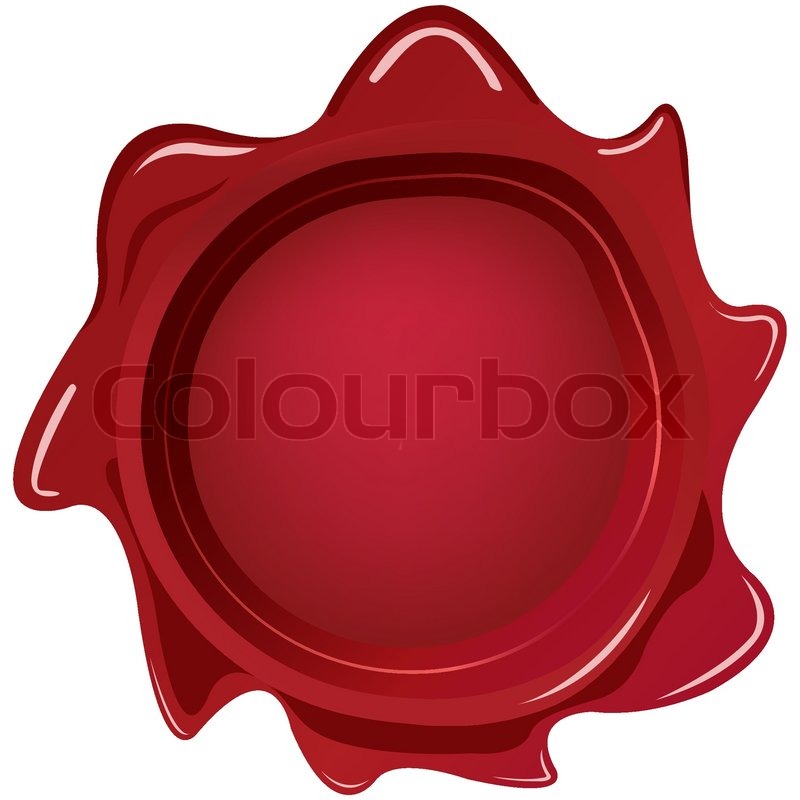 800x800 Wax Seal Isolated On White Background, Abstract Vector Art