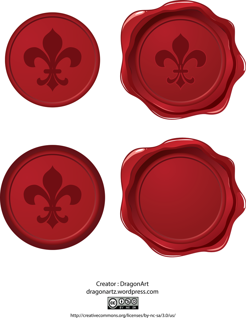 800x1034 Wax Seal Vector 2