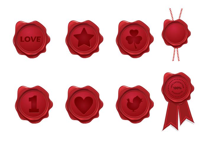 700x490 Wax Seals Vector Pack