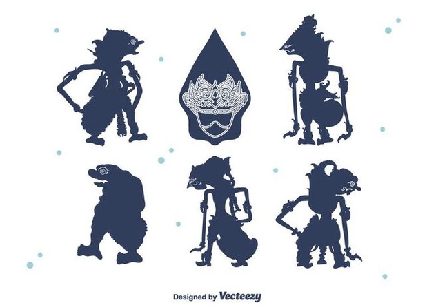 632x443 Wayang Silhouettes Vector Free Vector Download 400489 Cannypic