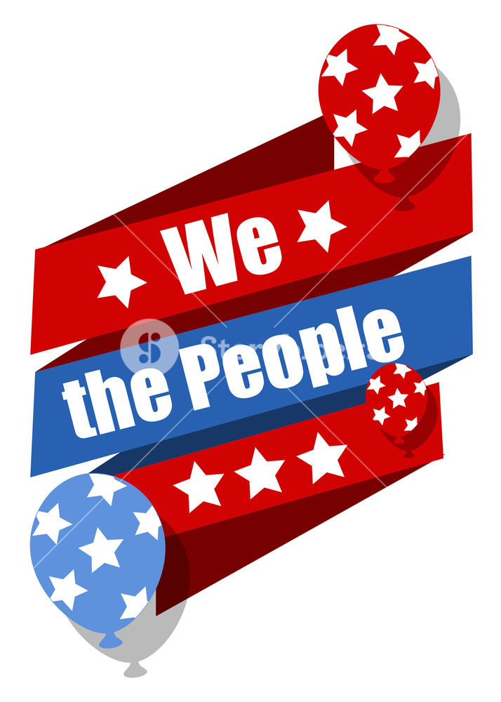 714x1000 We The People Constitution Day Vector Illustration Royalty Free