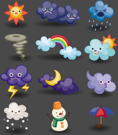 499x571 Cartoon Weather Icon 04 Vector Free Vector In Encapsulated