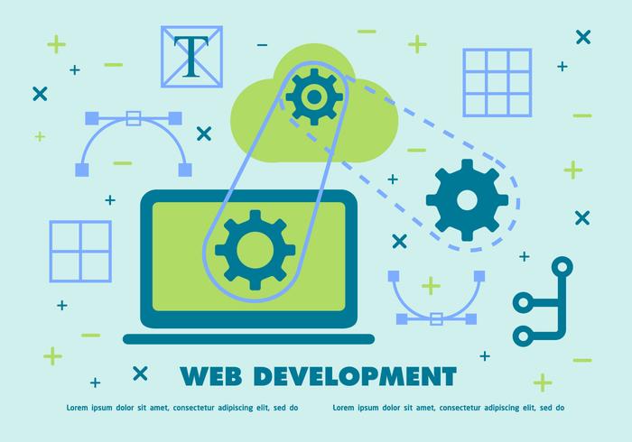 700x490 Web Development Vector Background