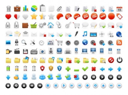 425x315 Free Web Icons Set Vector Free Download