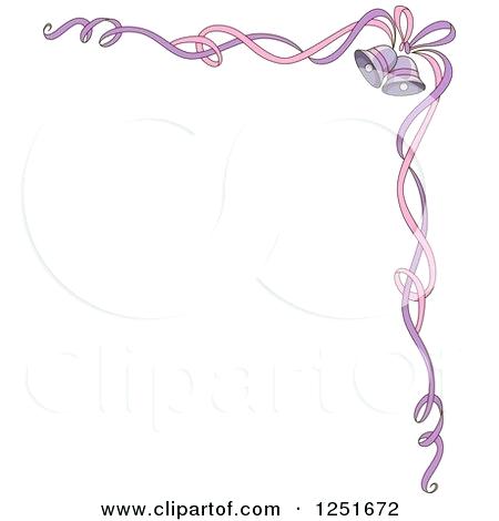 450x470 Wedding Bells Pictures Clip Art Of A Pink And Purple Ribbon Border