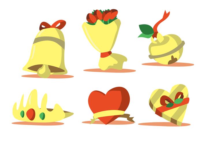 700x490 Wedding Bells Vector Set