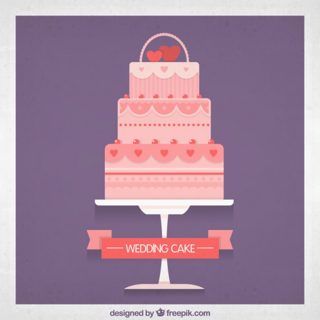 626x626 Pink Wedding Cake Vector Free Download