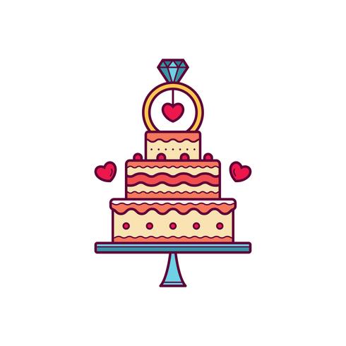 490x490 Wedding Cake Vector