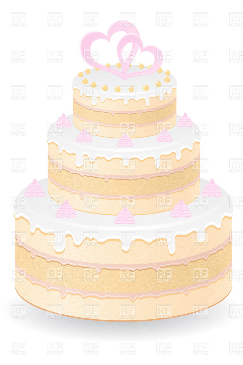 800x1200 Wedding Cake Vector Image Vector Artwork Of Food And Beverages