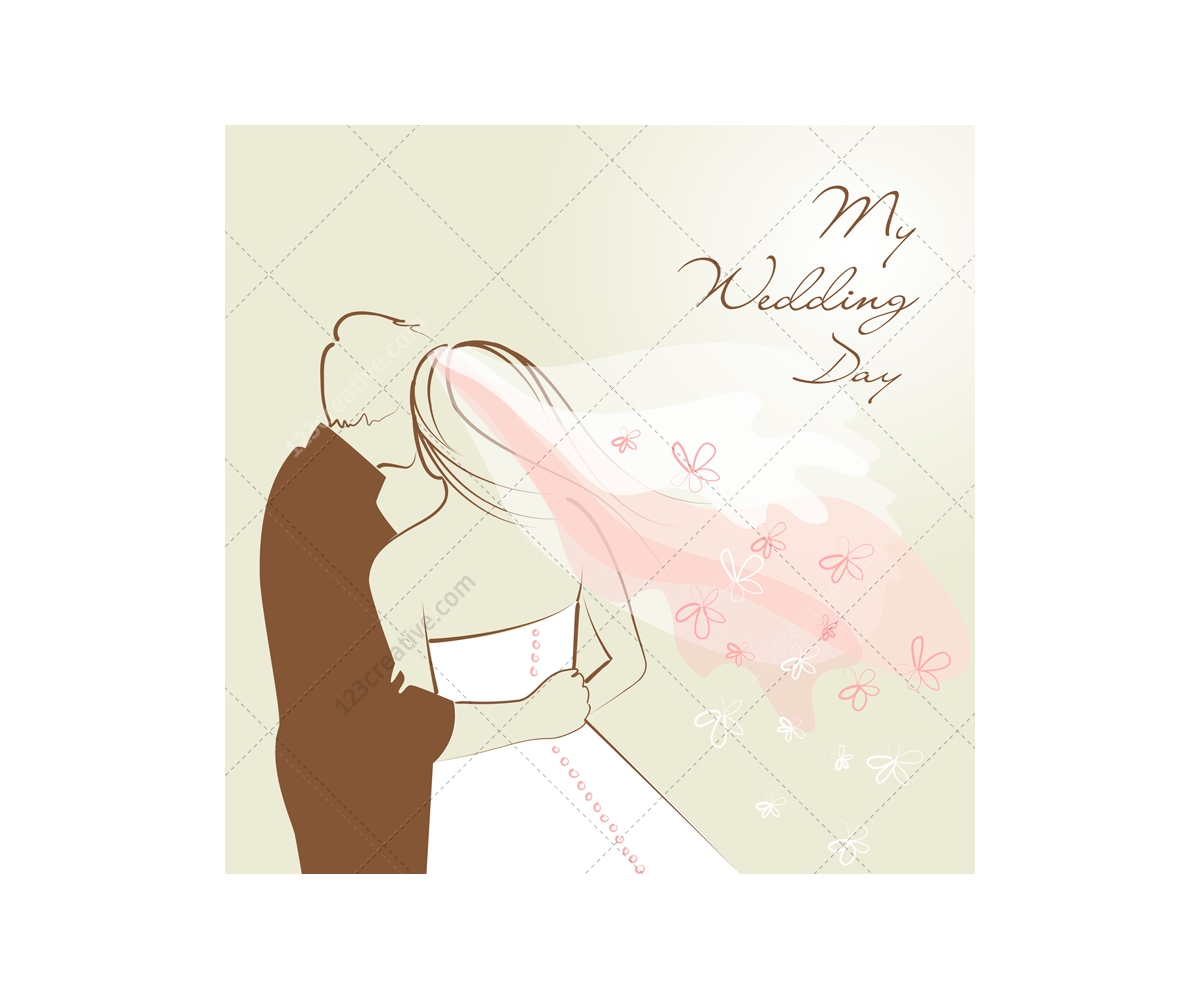 1200x1000 Wedding Card Vectors With Wedding Couple