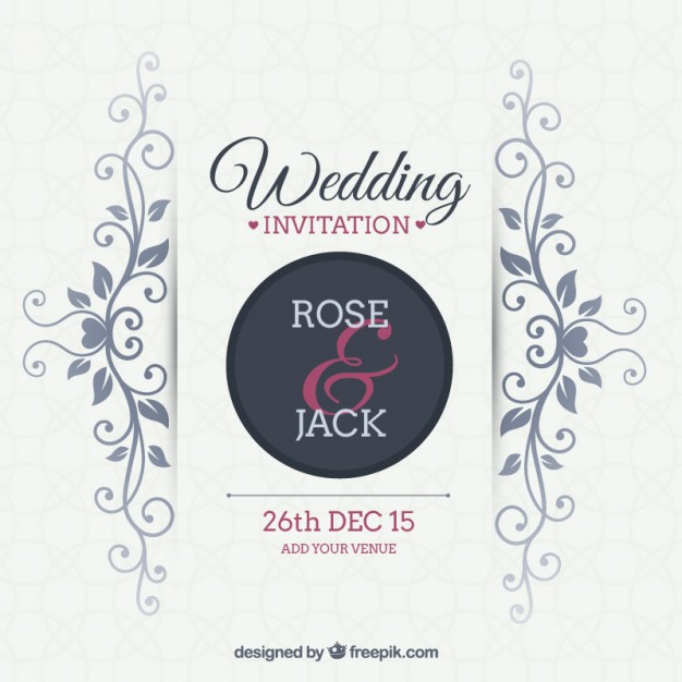 626x626 Wedding Invitation Vector