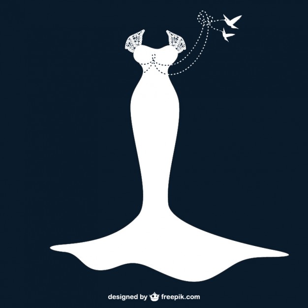 626x626 Wedding Mermaid Dress Vector Vector Free Download