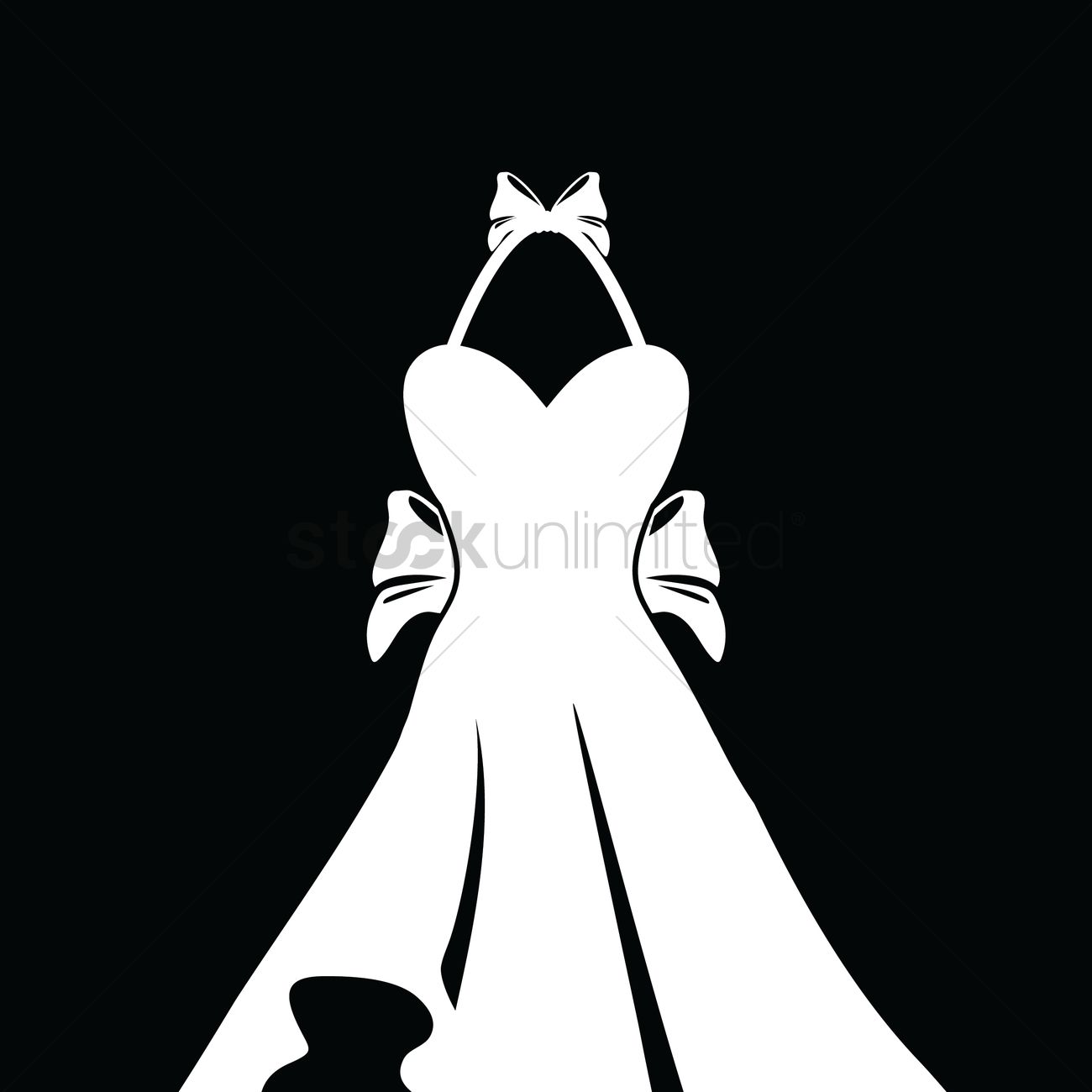 1300x1300 Wedding Dress Clipart Vector