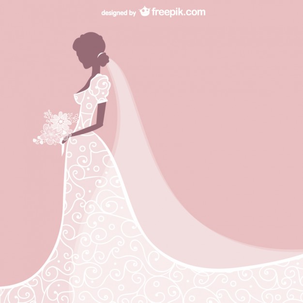 626x626 Bride Dress Vector Free Vector Download In .ai, .eps, .svg Format
