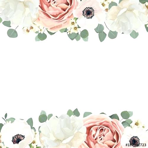 500x500 Pink And Green Flower Vector Floral Card Design With Flower