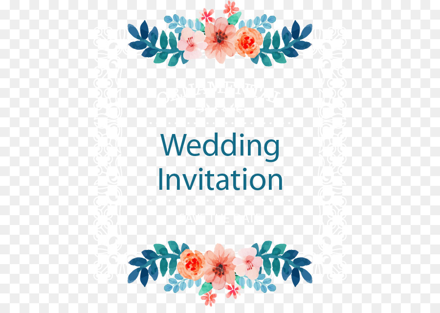 900x640 Download Wedding Invitation Picture Frame Flower Vector Wedding