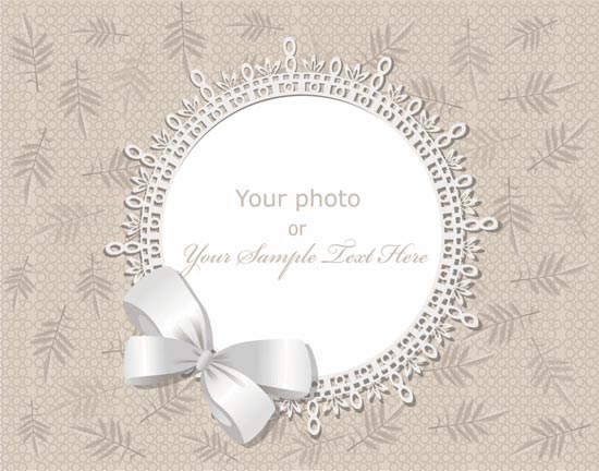 550x432 Wedding Frame Vector