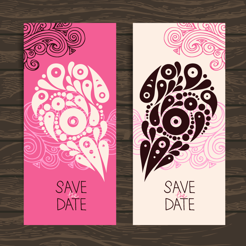 810x810 Wedding Invitation Vector Graphics Free Download