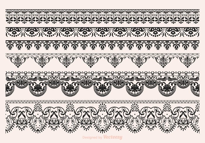 700x490 Free Vector Lace Vector Borders