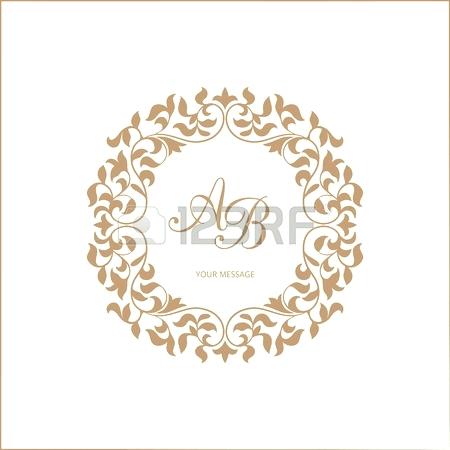 450x450 Elegant Floral Monogram Design Template For One Or Two Letters