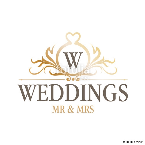 500x500 Luxury Wedding Logo Stock Image And Royalty Free Vector Files On