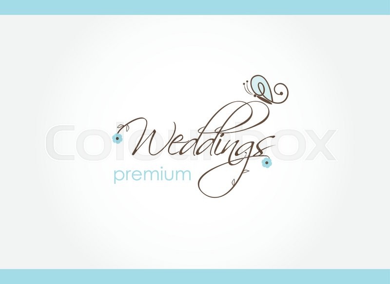 800x583 Wedding Decoration Logo Design, Elegant Vintage Style Logo
