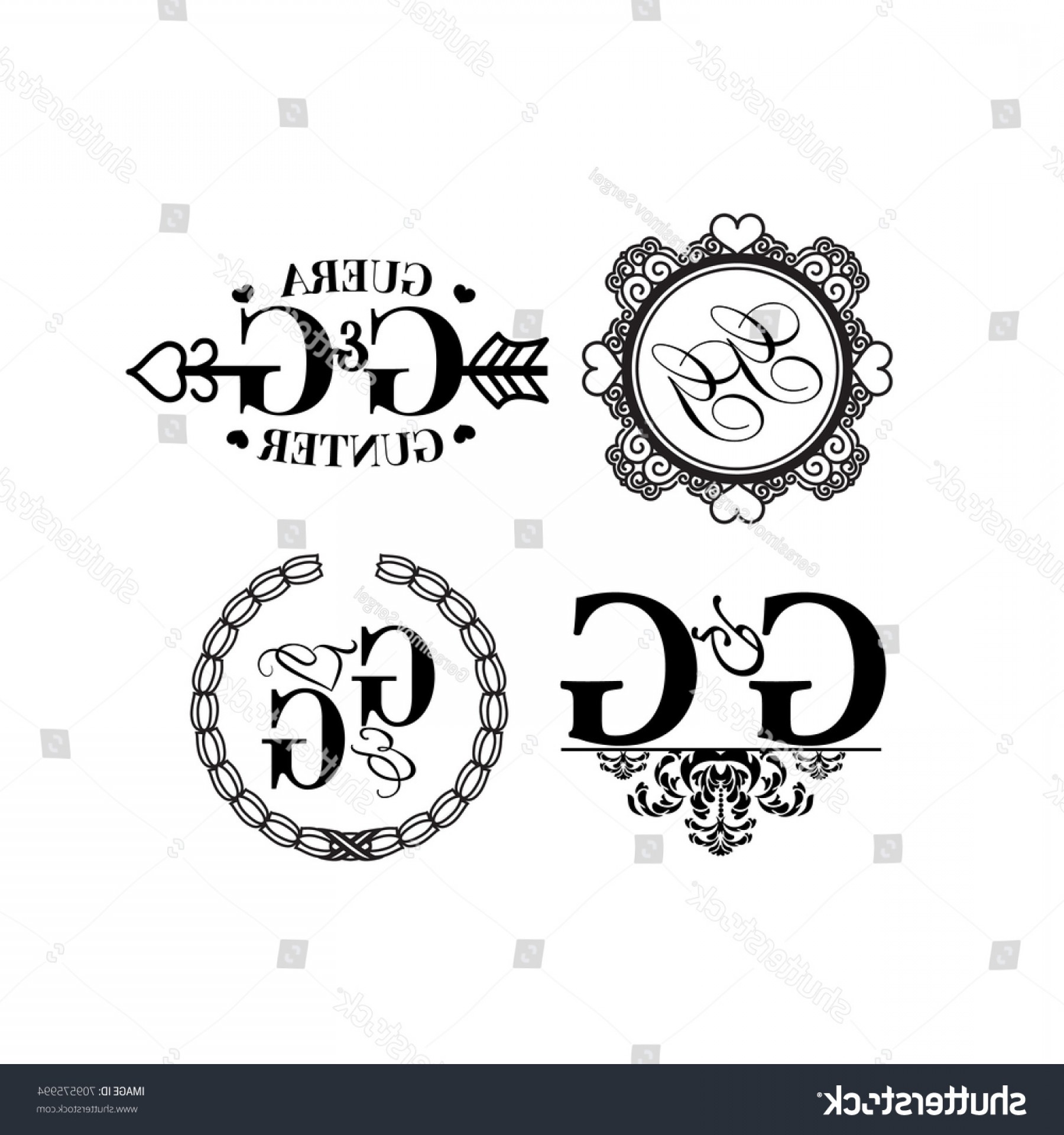 1800x1920 Vector Illustration Wedding Monogram Logo Collection Lazttweet