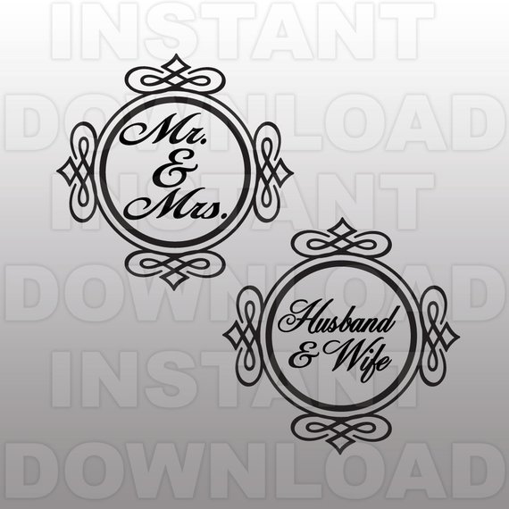 570x570 Wedding Monogram Svgmonogram Frame Svgwedding Svg Cutting Etsy