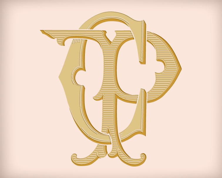 756x605 Cp Pc D4 Digital Download Victorian Wedding Monogram Vector