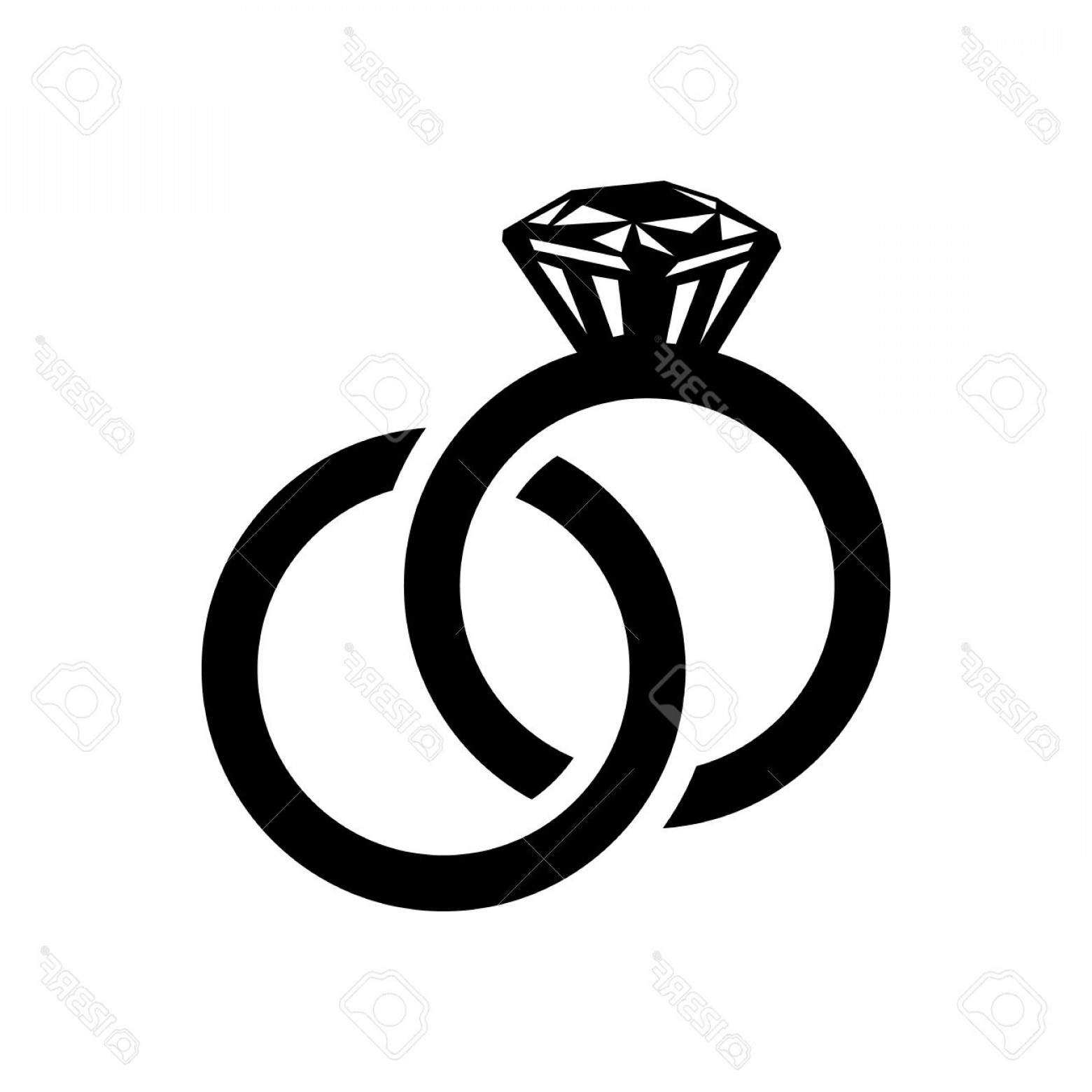 Wedding Ring Vector at GetDrawings | Free download