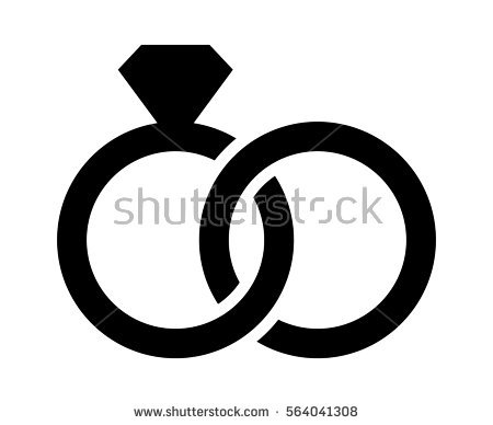 450x388 Wedding Ring Silhouette