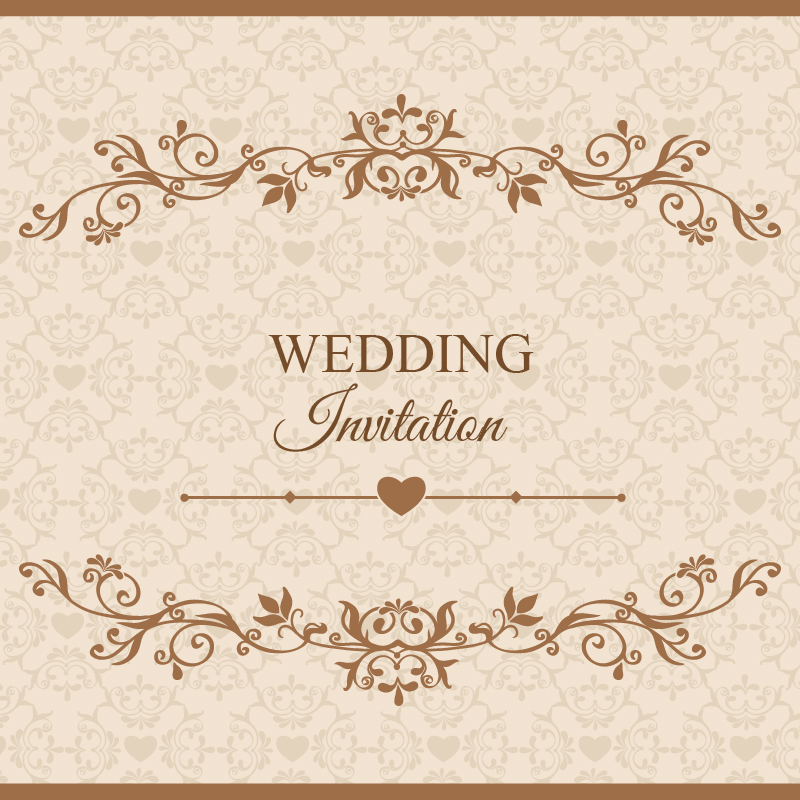 800x800 Wedding Vector Illustration