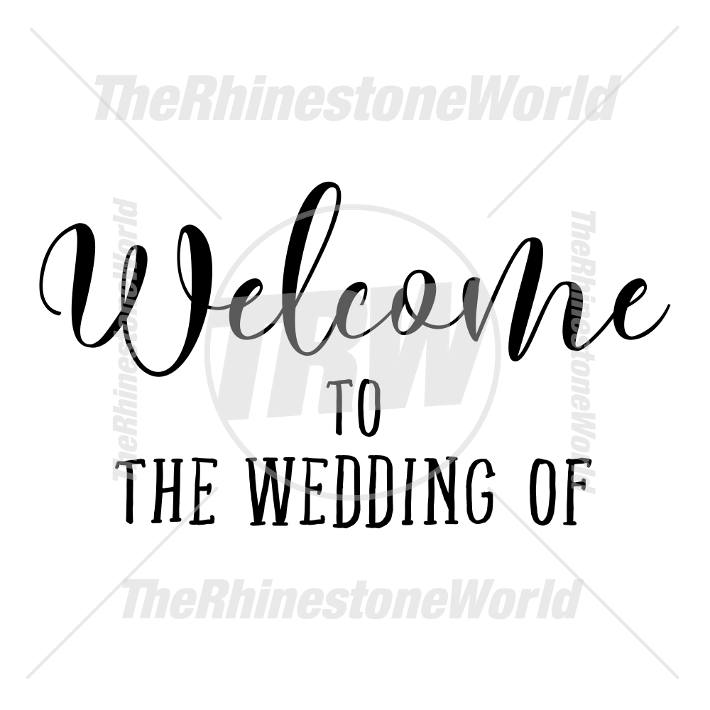 1000x1000 Welcome Wedding Vector