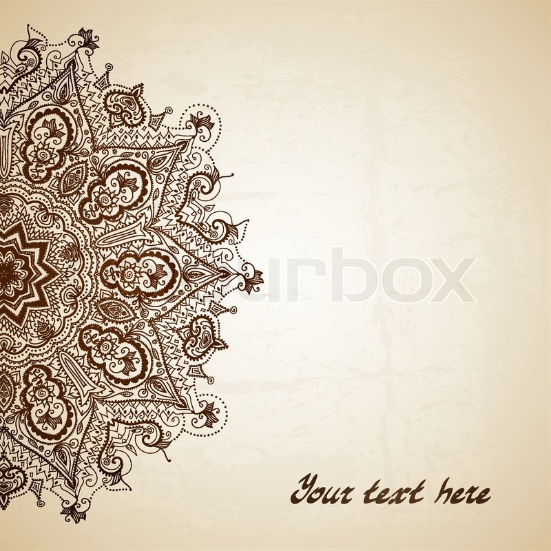 800x800 Vintage Vector Pattern. Hand Drawn Abstract Background. Decorative