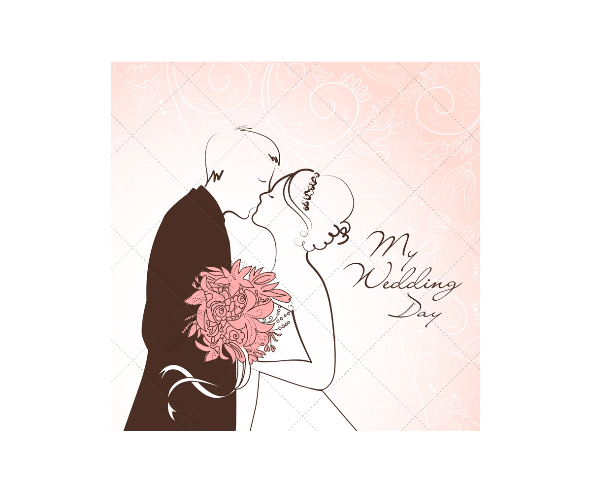 1200x1000 Wedding Card Vectors With Wedding Couple