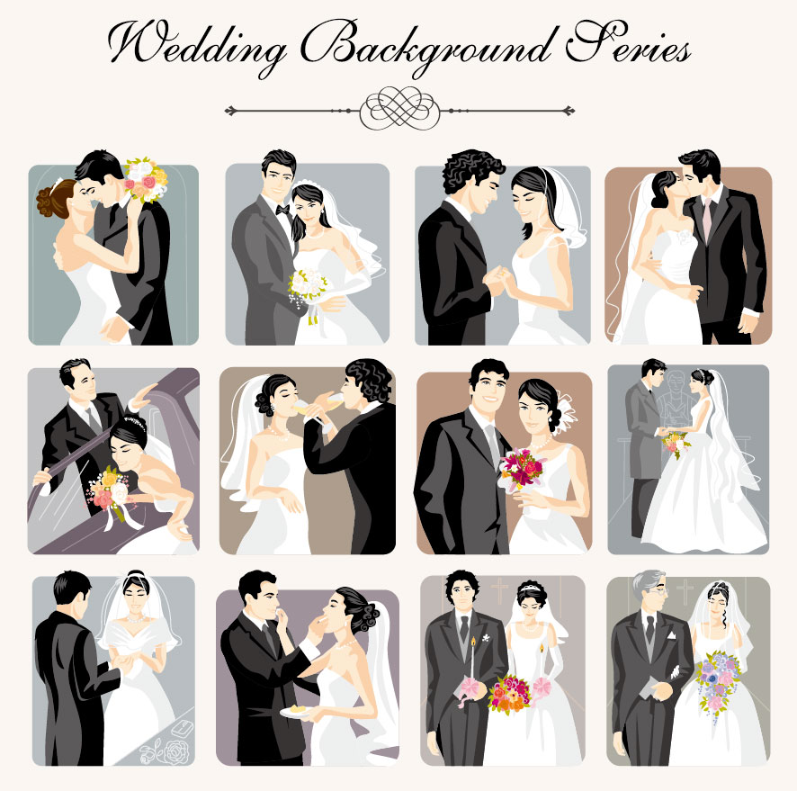 886x879 Free Download Vectors Of Wedding Vector Sources