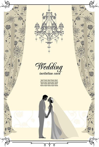403x600 Romantic Wedding Elements Backgrounds Vector Free Vector In