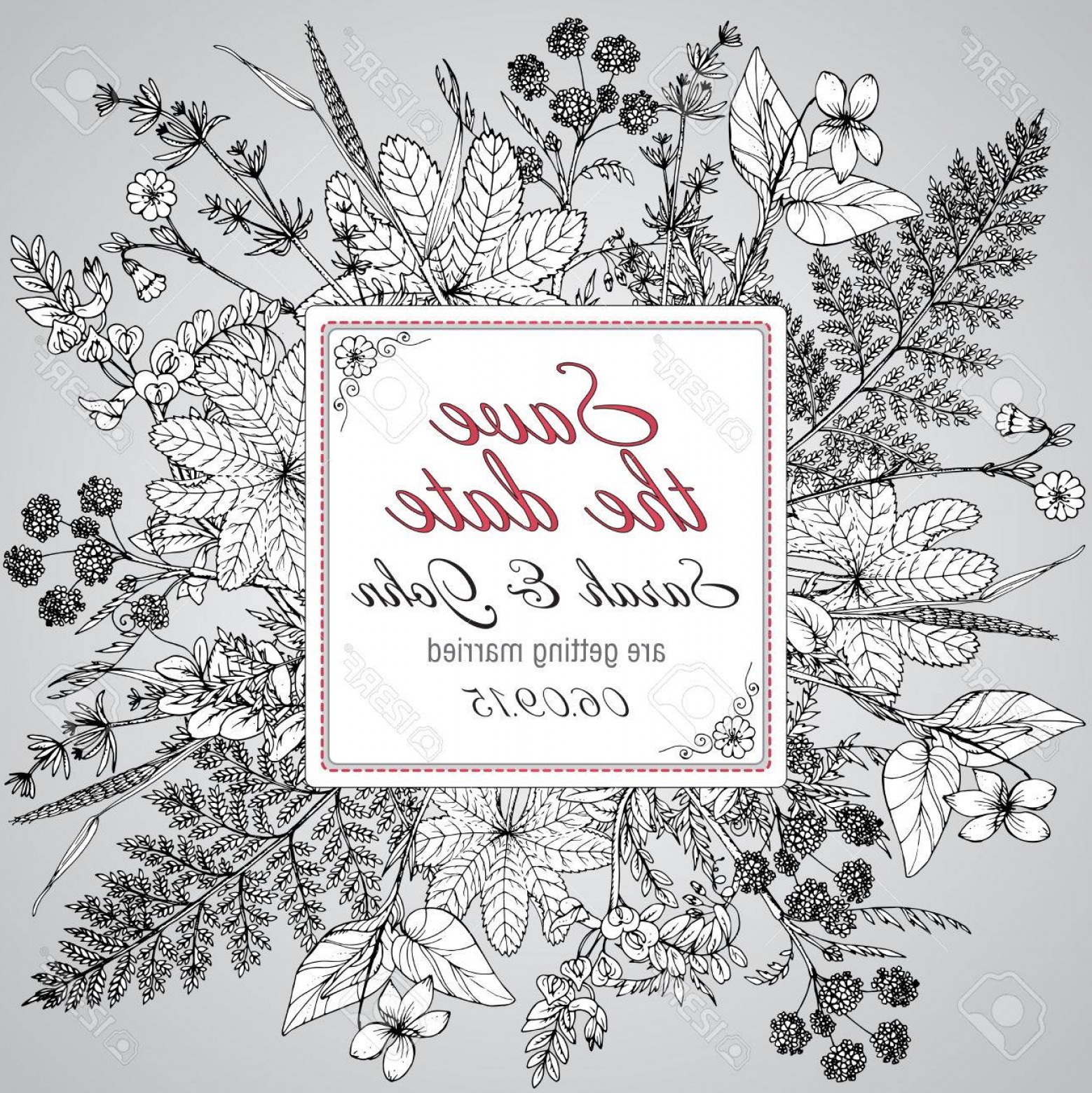 1558x1560 Elegant Wedding Vector Graphics Createmepink