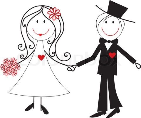 480x400 Couple Clipart Wedding Vector