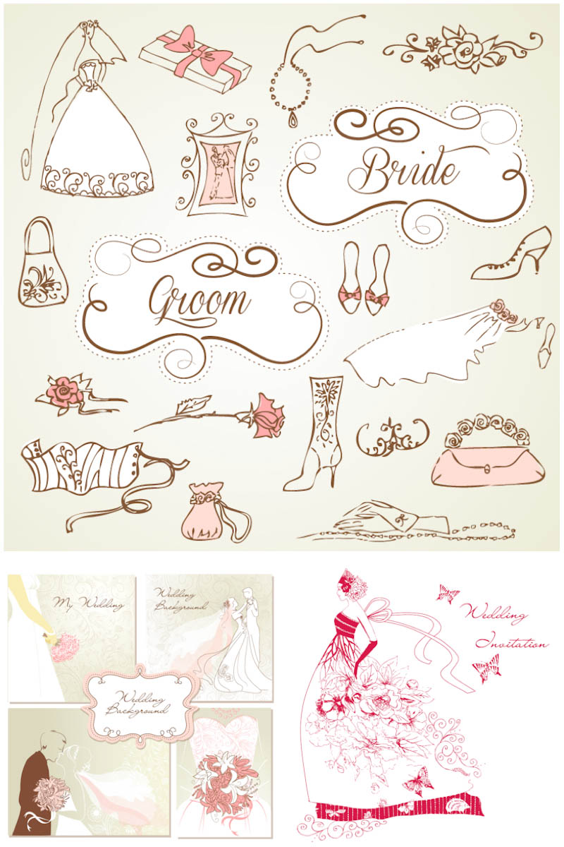 800x1200 Bride Clipart Vector Free Download